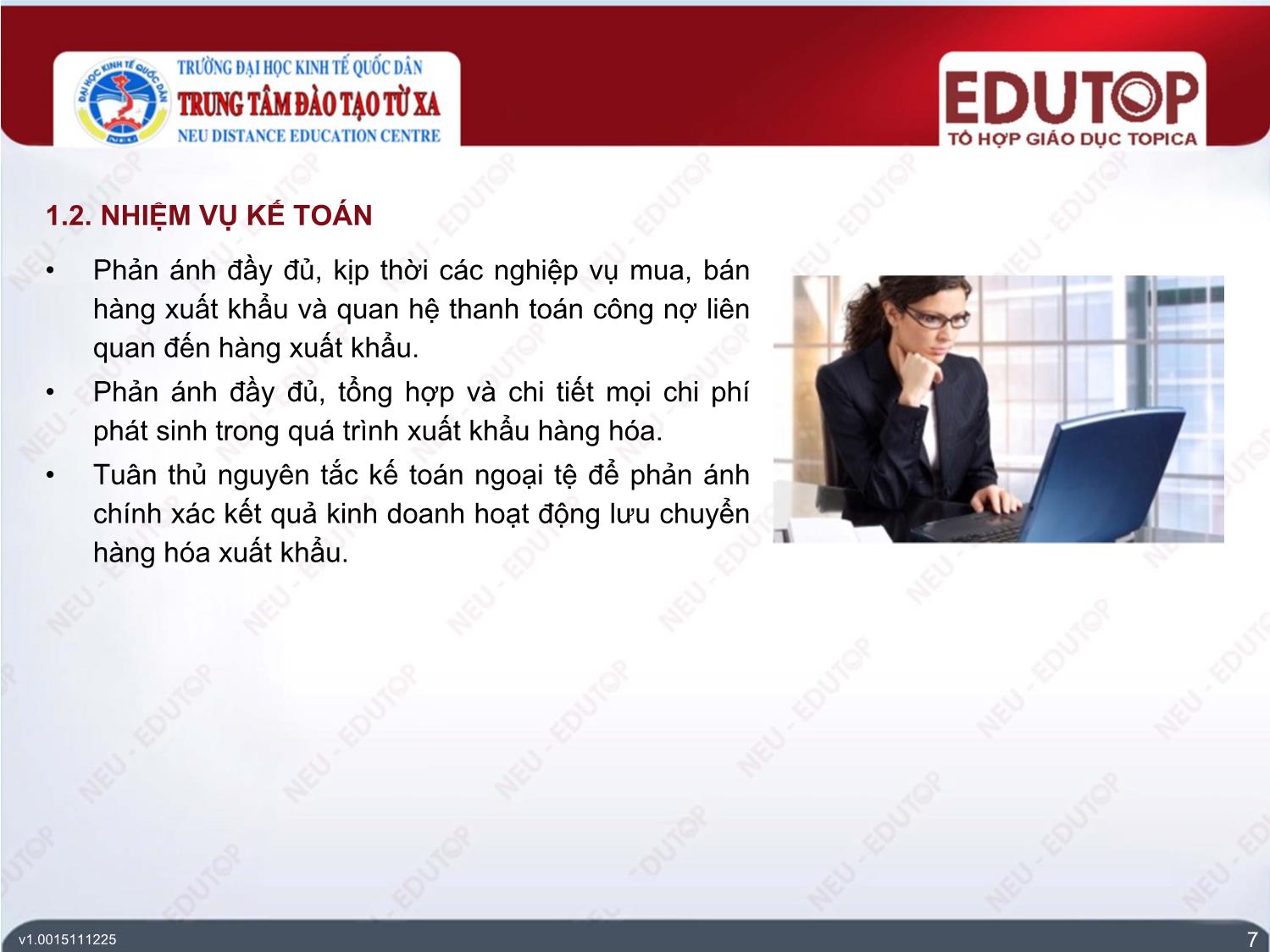 Bài giảng Kế toán tài chính 3 - Bài 3: Kế toán lưu chuyển hàng hóa xuất khẩu - Trần Thị Nam Thanh trang 7