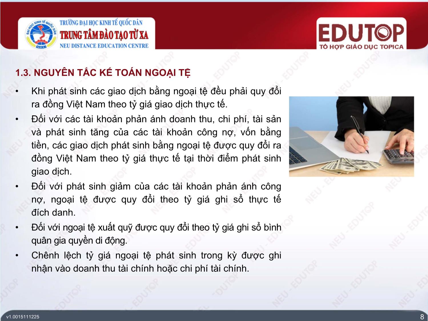 Bài giảng Kế toán tài chính 3 - Bài 3: Kế toán lưu chuyển hàng hóa xuất khẩu - Trần Thị Nam Thanh trang 8