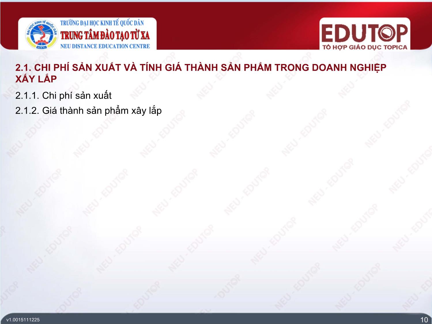 Bài giảng Kế toán tài chính 3 - Bài 5: Đặc điểm kế toán trong doanh nghiệp xây lắp - Phí Văn Trọng trang 10