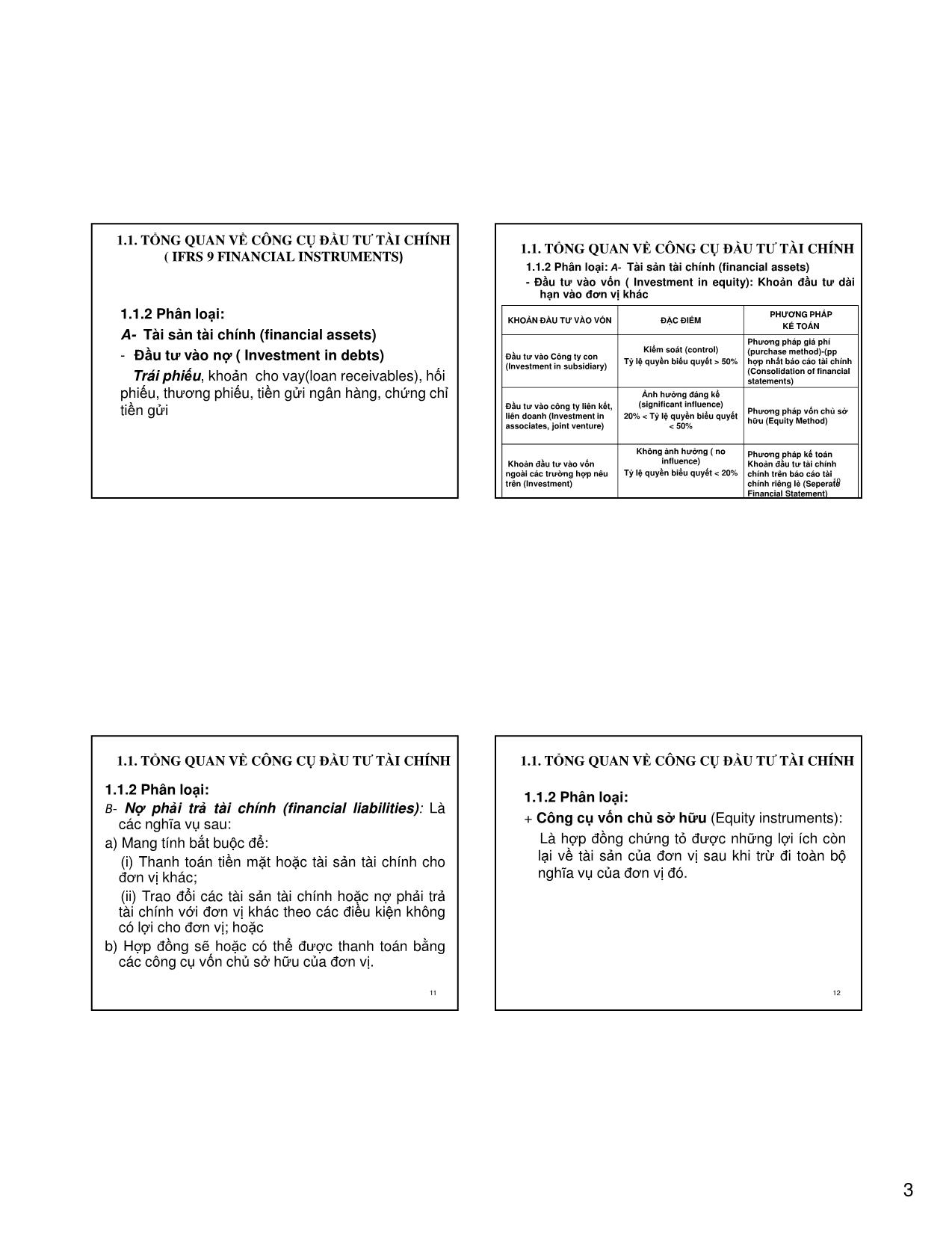 Bài giảng Kế toán tài chính 3 - Chương 1: Báo cáo tài chính hợp nhất (Consolidation of Financial Statements) trang 3