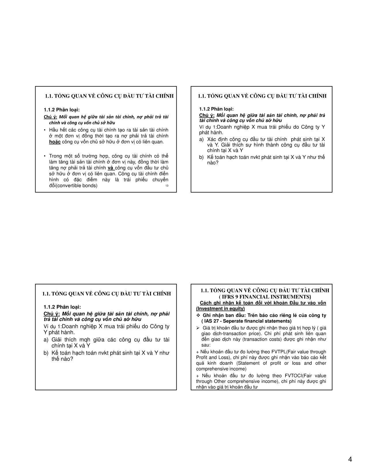 Bài giảng Kế toán tài chính 3 - Chương 1: Báo cáo tài chính hợp nhất (Consolidation of Financial Statements) trang 4