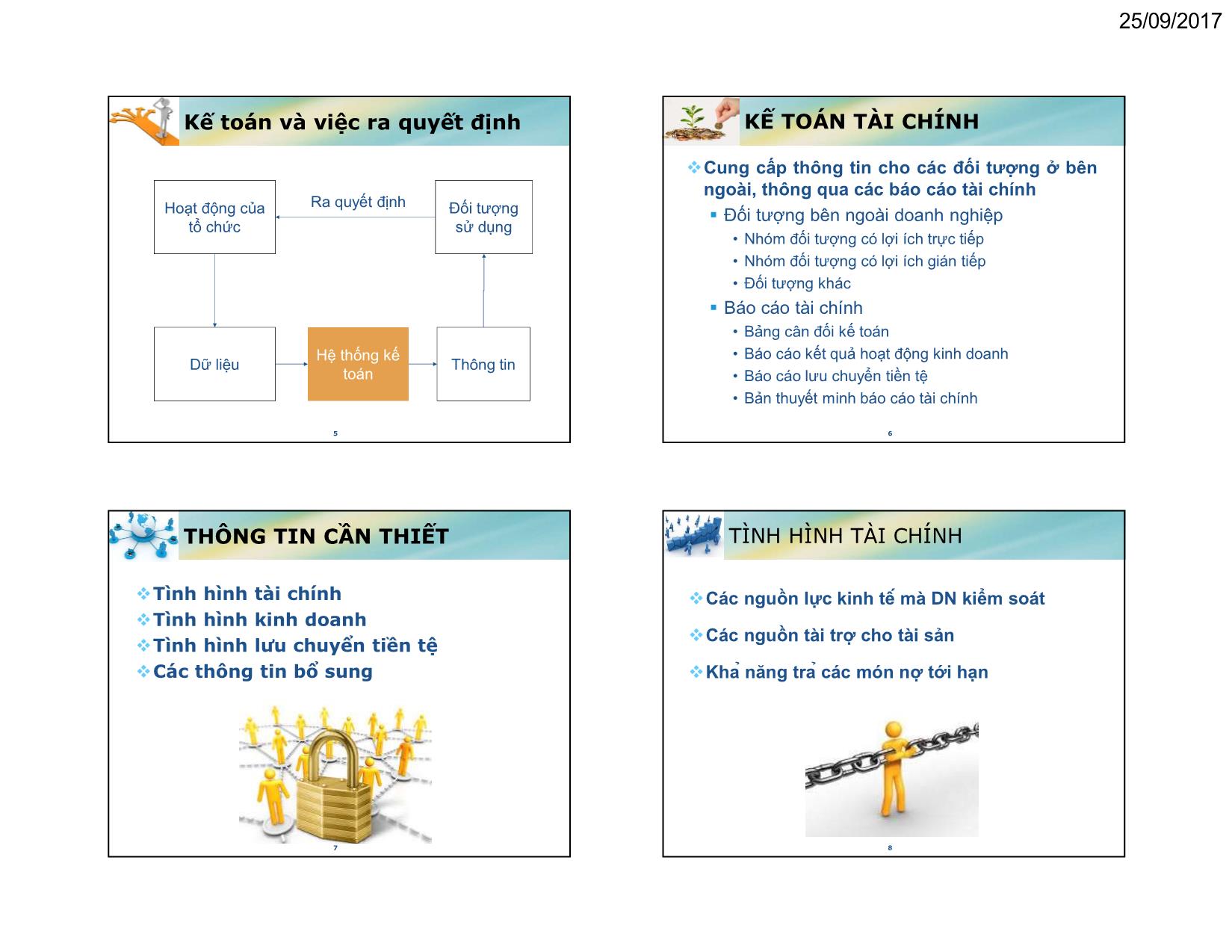 Bài giảng Kế toán tài chính - Chương 1: Tổng quan về kế toán tài chính và hệ thống kế toán Việt Nam - Hồ Thị Bích trang 2