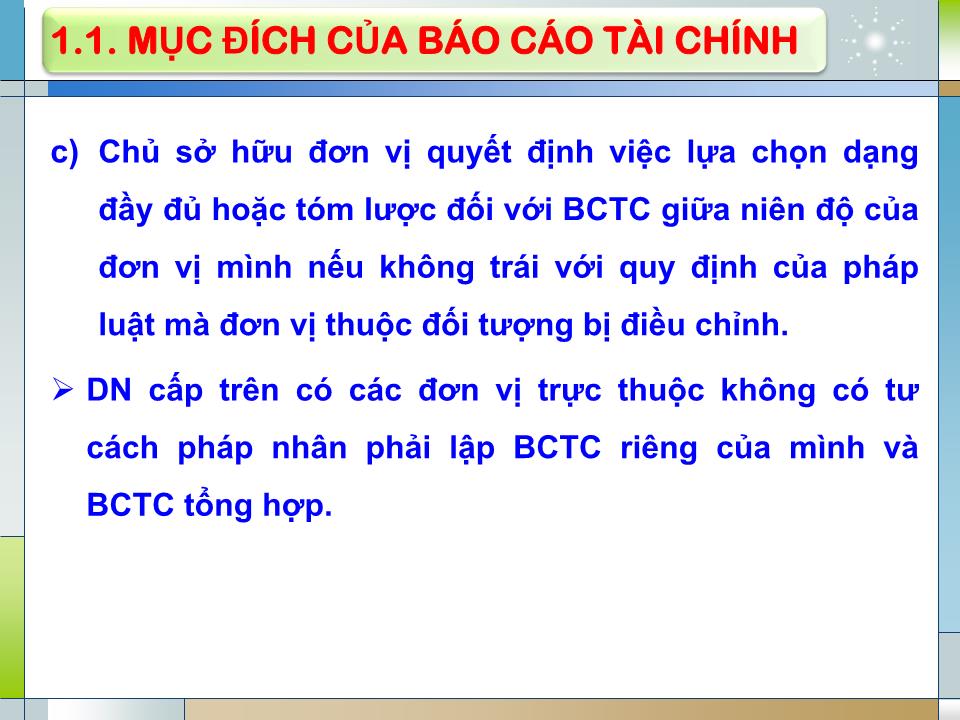 Bài giảng Kế toán tài chính - Chương 9: Báo cáo tài chính trang 10