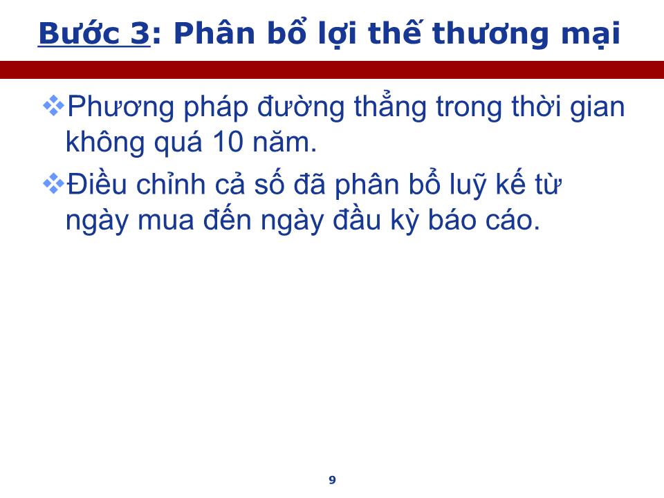 Bài giảng Kế toán tài chính doanh nghiệp nâng cao - Chương: Kỹ thuật lập Báo cáo tài chính hợp nhất - Nguyễn Thị Thanh Thủy trang 9