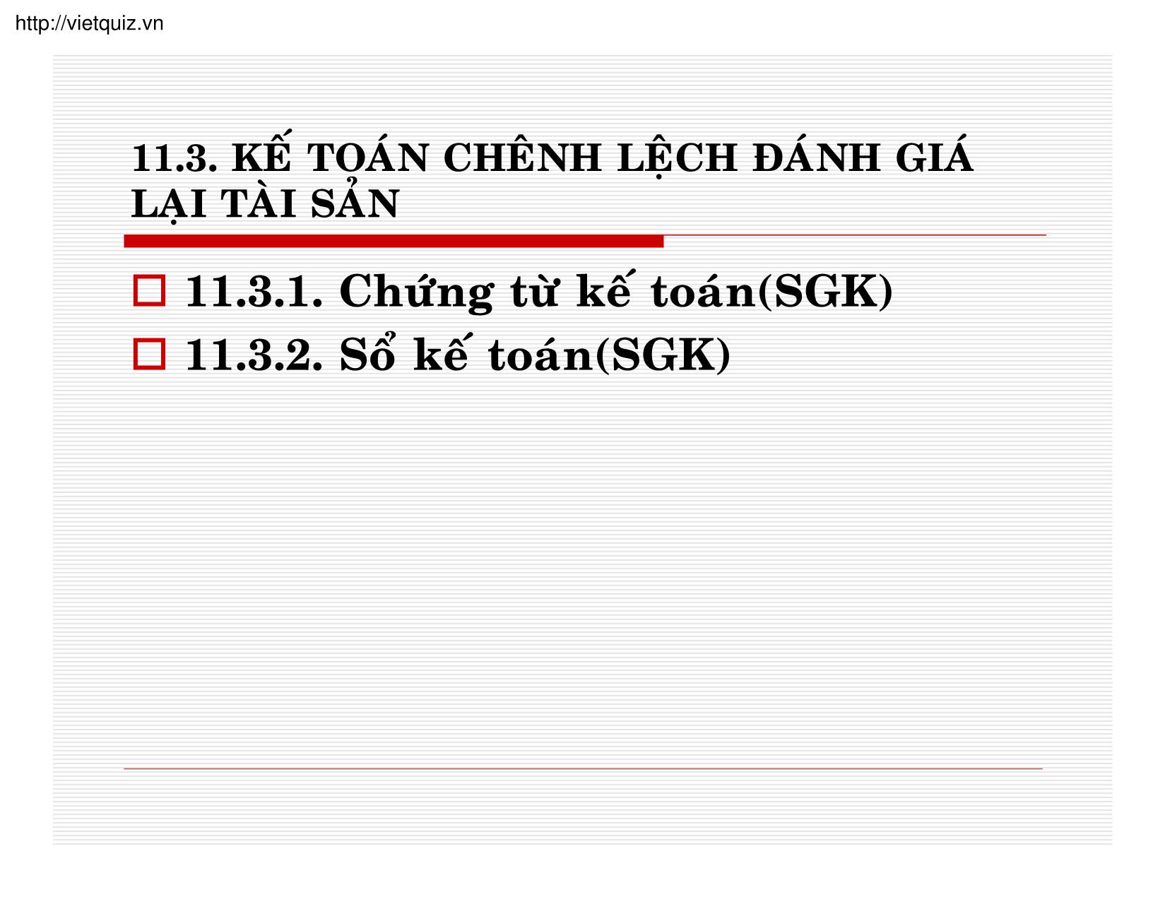 Bài giảng Kế toán thuế doanh nghiệp - Chương 11: Kế toán vốn chủ sở hữu trang 9