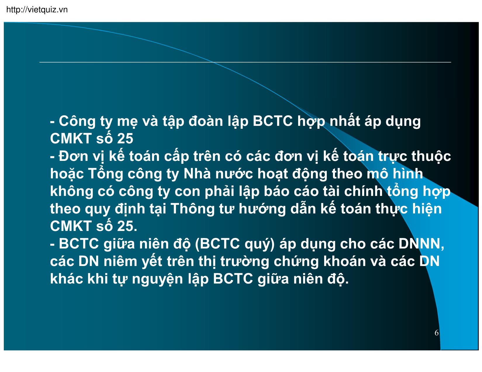 Bài giảng Kế toán thuế doanh nghiệp - Chương 15: Hệ thống Báo cáo tài chính trang 3