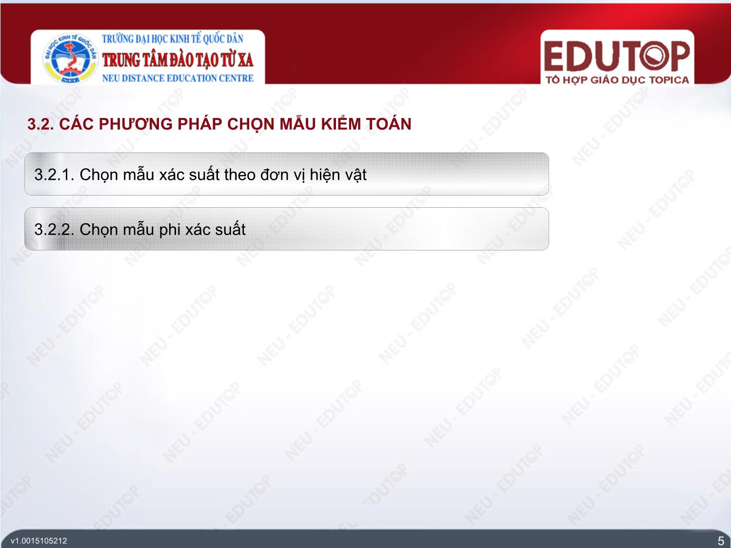 Bài giảng Kiểm toán căn bản - Bài 4: Đối tượng và phương pháp của kiểm toán (Phần 2) - Đinh Thế Hùng trang 5