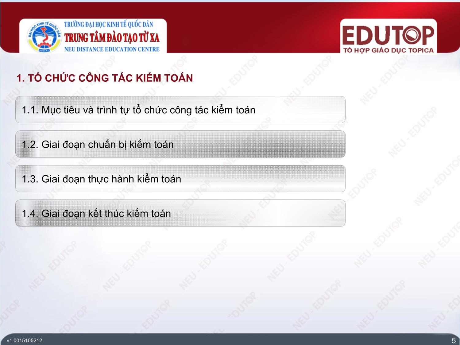 Bài giảng Kiểm toán căn bản - Bài 5: Tổ chức kiểm toán - Nguyễn Thị Mỹ trang 5