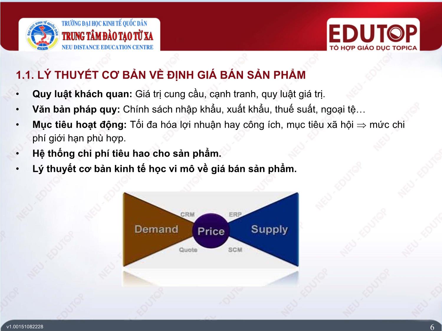 Bài giảng Kiểm toán căn bản - Bài 7: Định giá bán sản phẩm trong doanh nghiệp - Trần Trung Tuấn trang 6