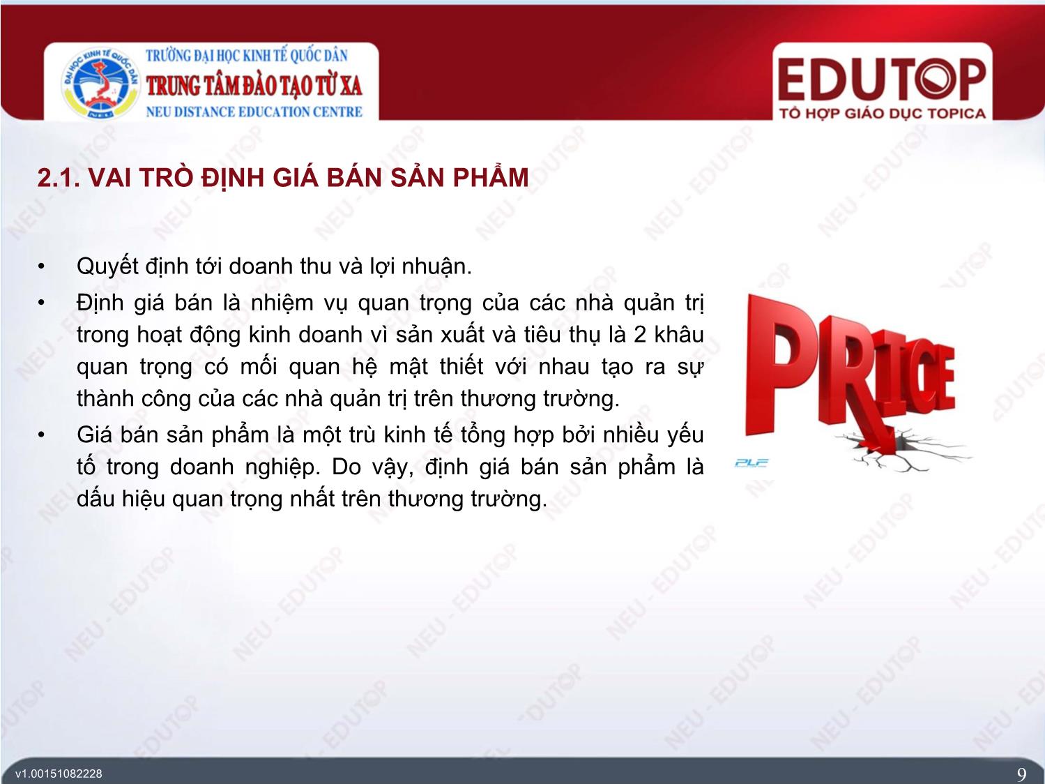 Bài giảng Kiểm toán căn bản - Bài 7: Định giá bán sản phẩm trong doanh nghiệp - Trần Trung Tuấn trang 9