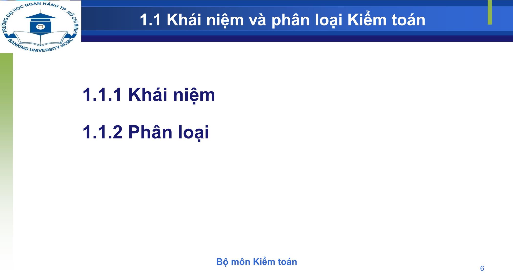 Bài giảng Kiểm toán - Chương 1: Tổng quan về kiểm toán trang 6