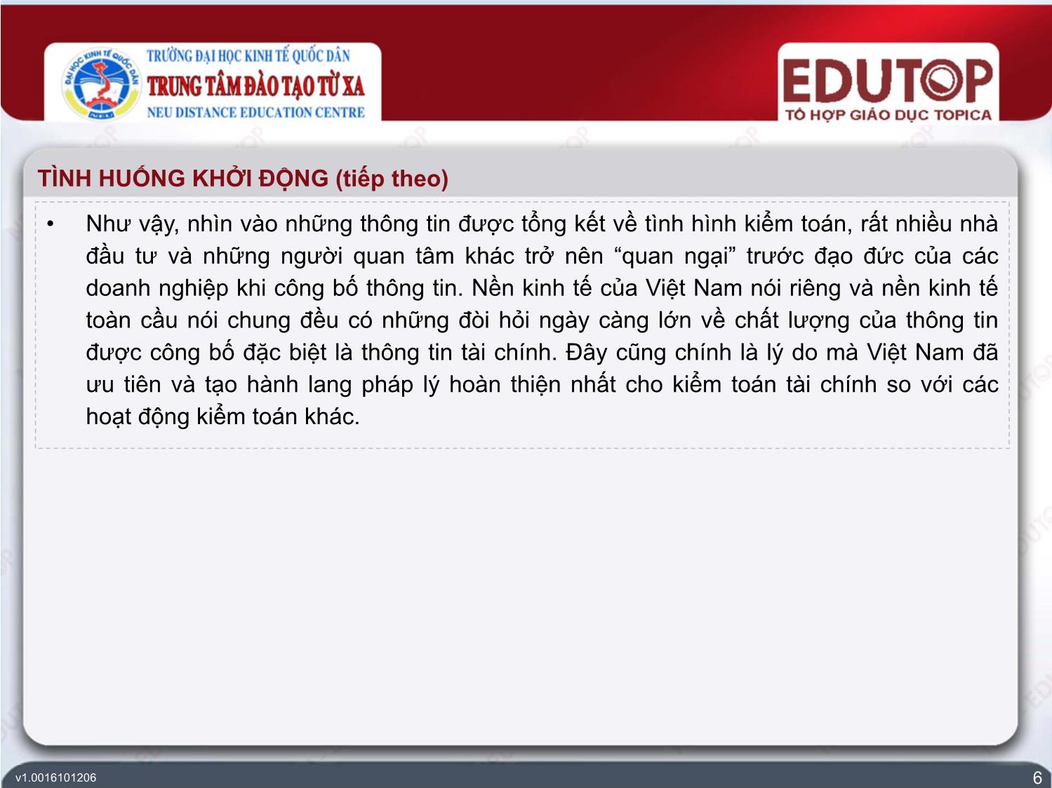 Bài giảng Kiểm toán tài chính - Bài 1: Đối tượng, mục tiêu và phương pháp kiểm toán tài chính - Nguyễn Thị Mỹ trang 6
