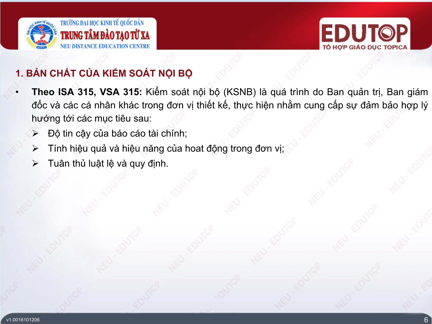 Bài giảng Kiểm toán tài chính - Bài 2: Đánh giá kiểm soát nội bộ - Bùi Thị Minh Hải trang 6