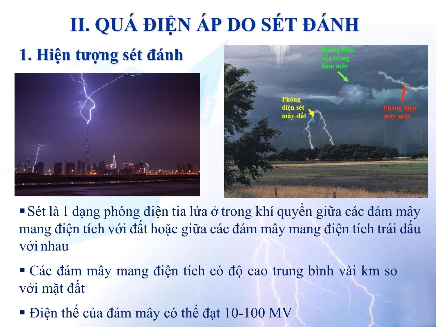 Bài giảng Kỹ thuật cao áp - Chương 10: Quá điện áp trong hệ thống điện trang 5