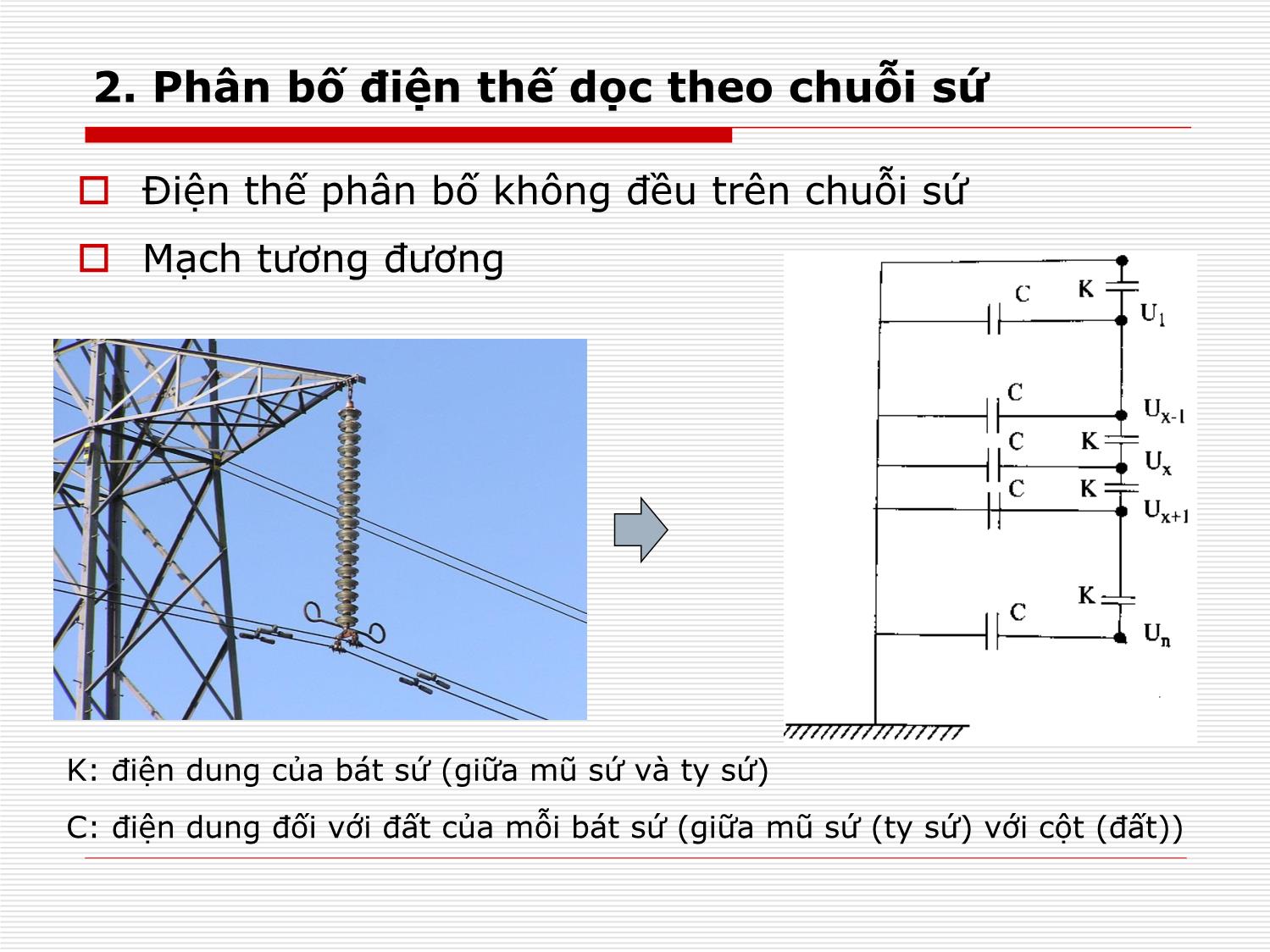 Bài giảng Kỹ thuật cao áp - Chương 9: Hệ thống cách điện khí, rắn trang 10