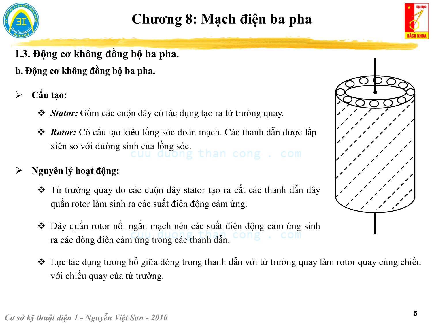 Bài giảng Kỹ thuật điện 1 - Chương 8: Mạch điện ba pha - Nguyễn Việt Sơn trang 5