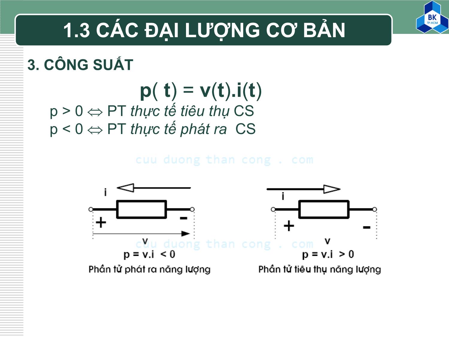 Bài giảng Kỹ thuật điện - Chương 1+2+3 trang 7