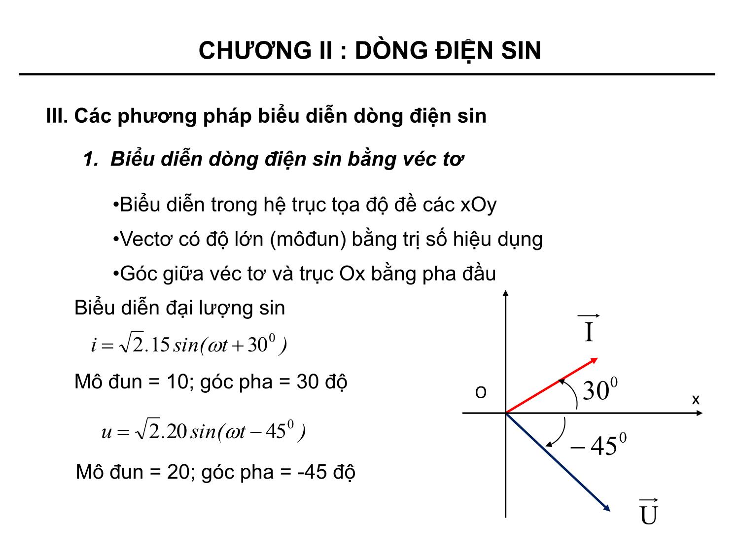 Bài giảng Kỹ thuật điện - Chương 2: Dòng điện sin trang 8