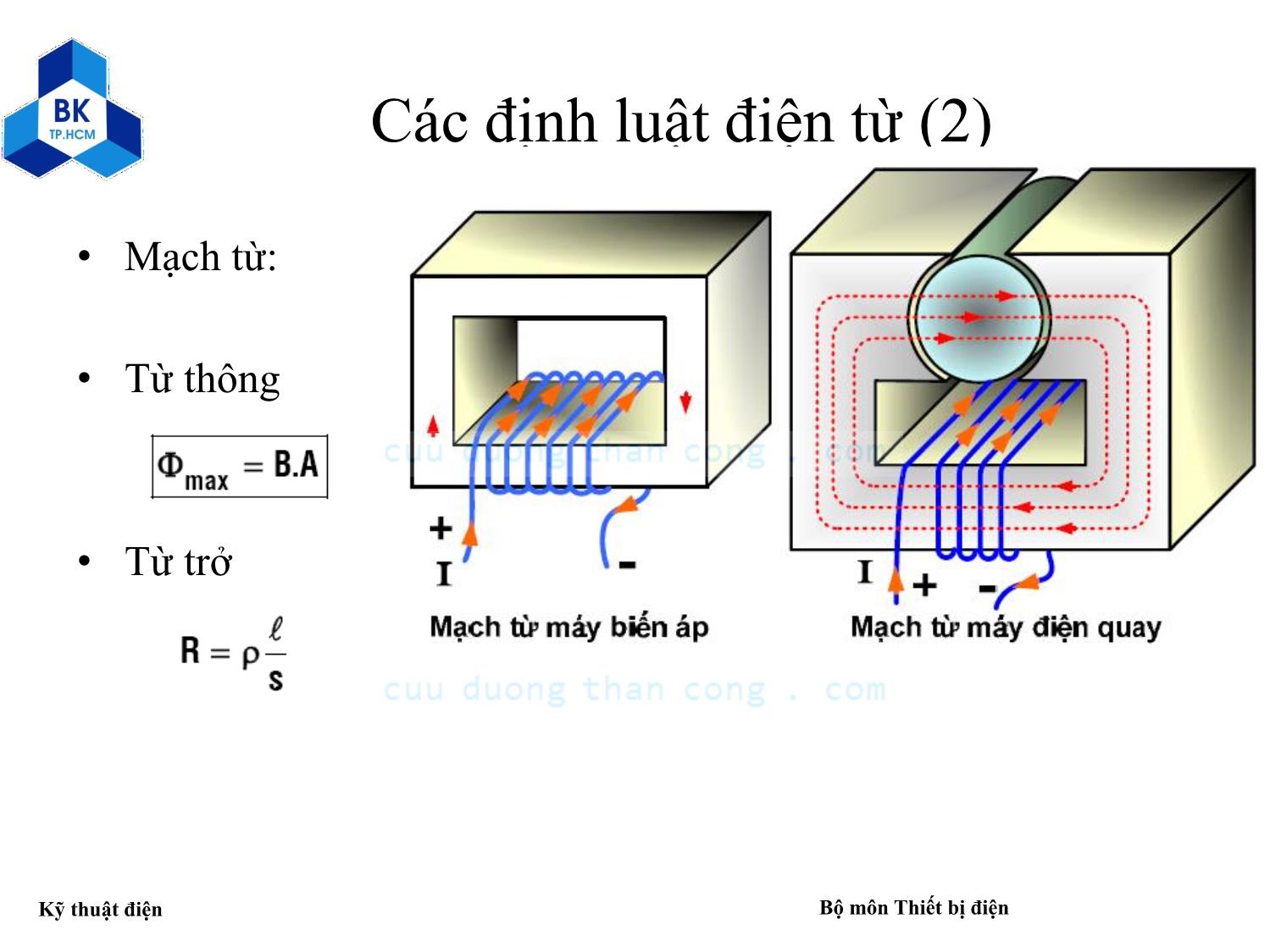 Bài giảng Kỹ thuật điện - Chương 4: Máy biến áp trang 6