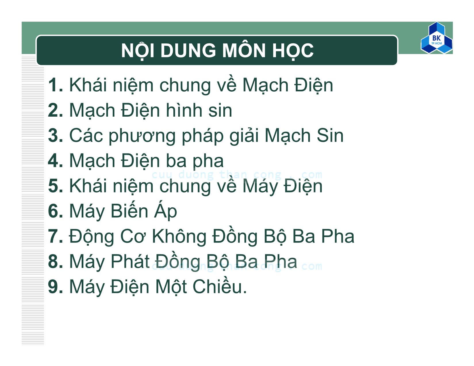 Bài giảng Kỹ thuật điện - Chương 7: Máy điện đồng bộ trang 3