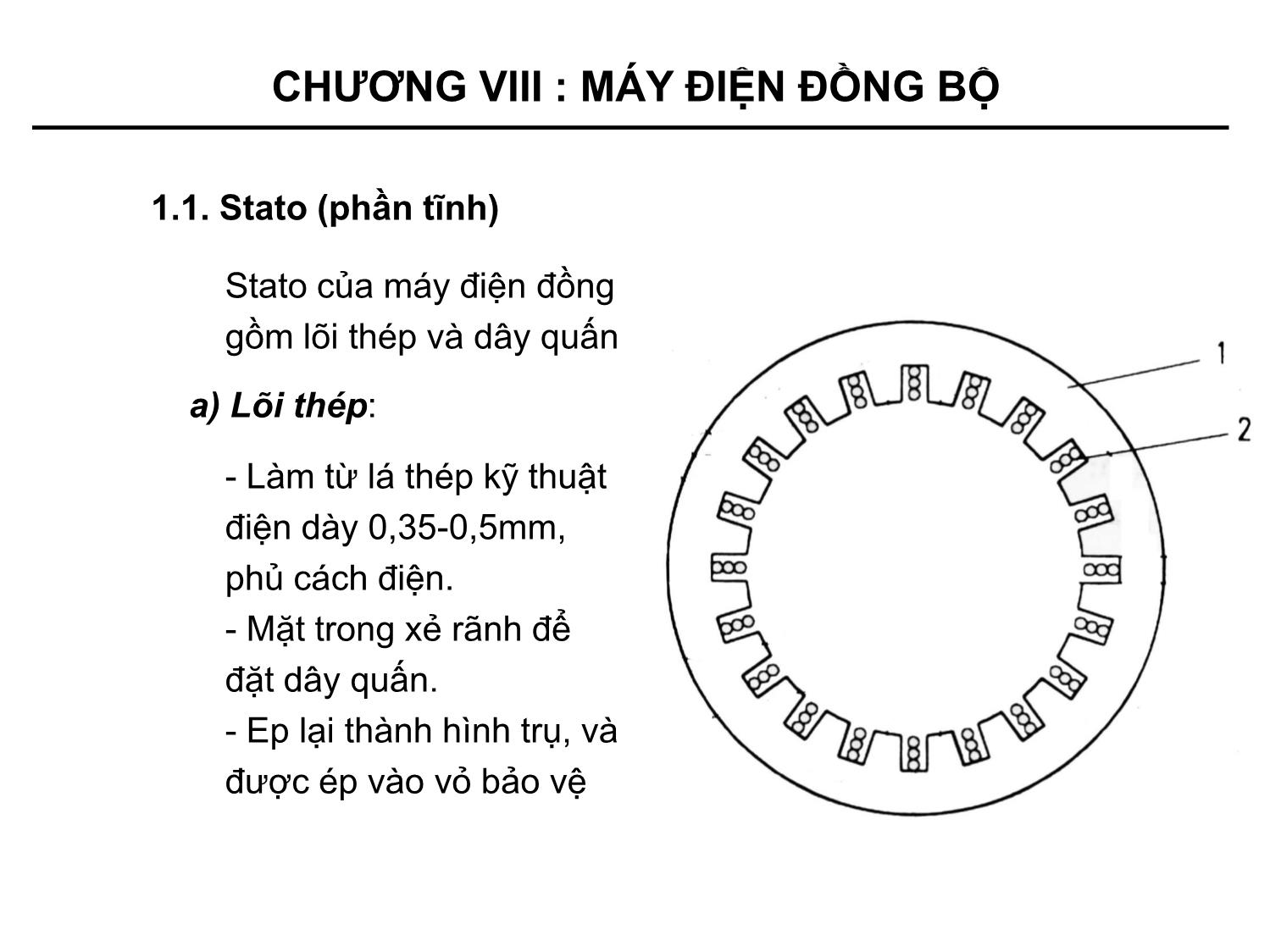 Bài giảng Kỹ thuật điện - Chương 8: Máy điện đồng bộ trang 4