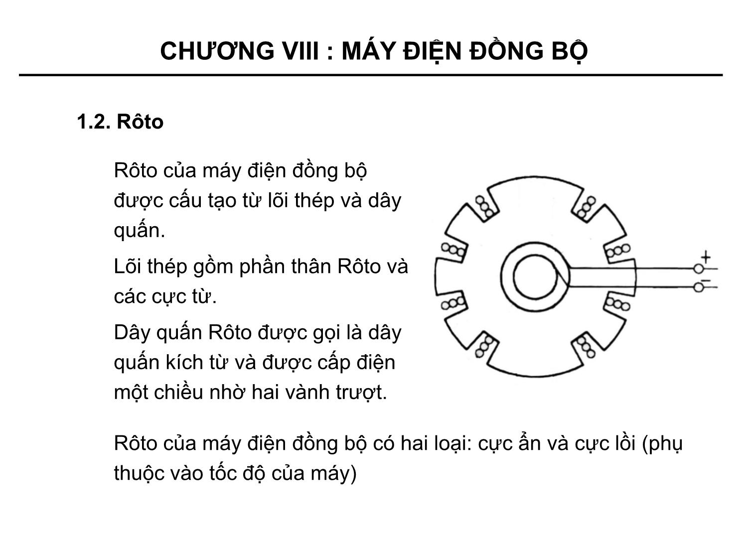 Bài giảng Kỹ thuật điện - Chương 8: Máy điện đồng bộ trang 5