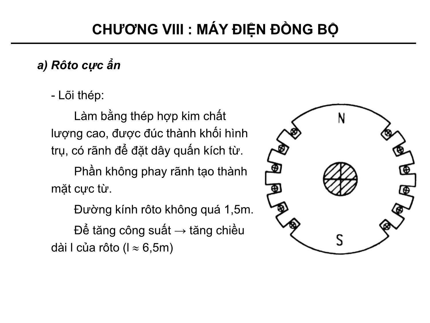 Bài giảng Kỹ thuật điện - Chương 8: Máy điện đồng bộ trang 6