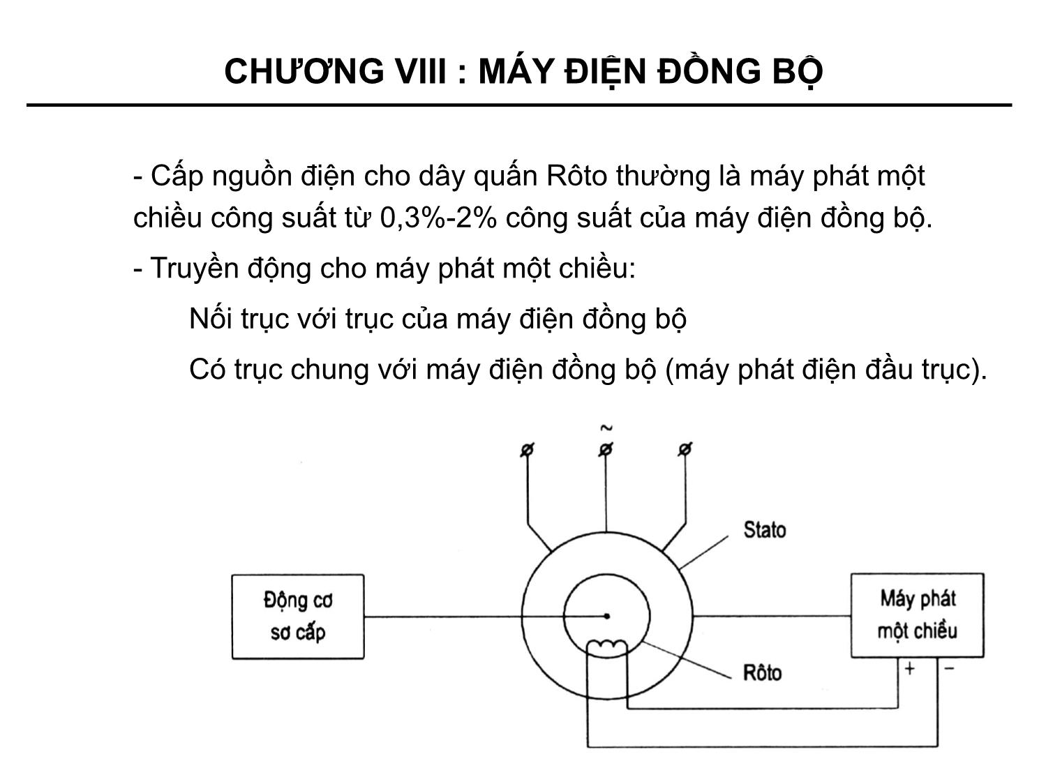 Bài giảng Kỹ thuật điện - Chương 8: Máy điện đồng bộ trang 8