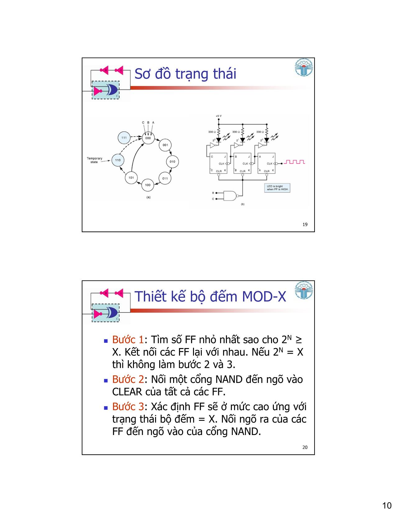 Bài giảng Kỹ thuật số - Chương 7: Bộ đếm và thanh ghi - Đặng Ngọc Khoa trang 10