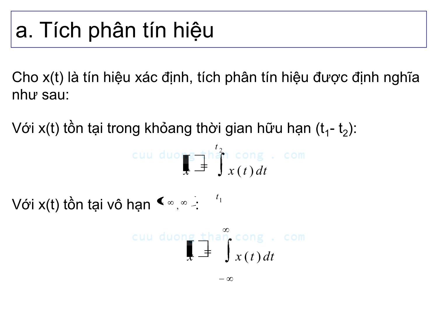 Bài giảng Lý thuyết tín hiệu - Chương 2, Phần 1: Tín hiệu xác định - Võ Thị Thu Sương trang 3