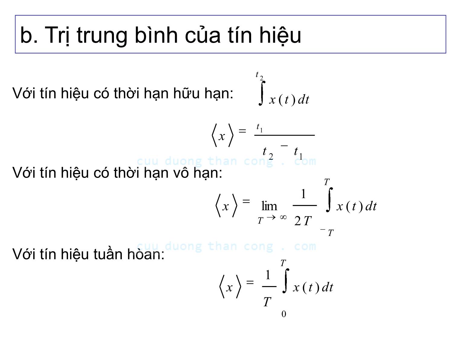 Bài giảng Lý thuyết tín hiệu - Chương 2, Phần 1: Tín hiệu xác định - Võ Thị Thu Sương trang 4