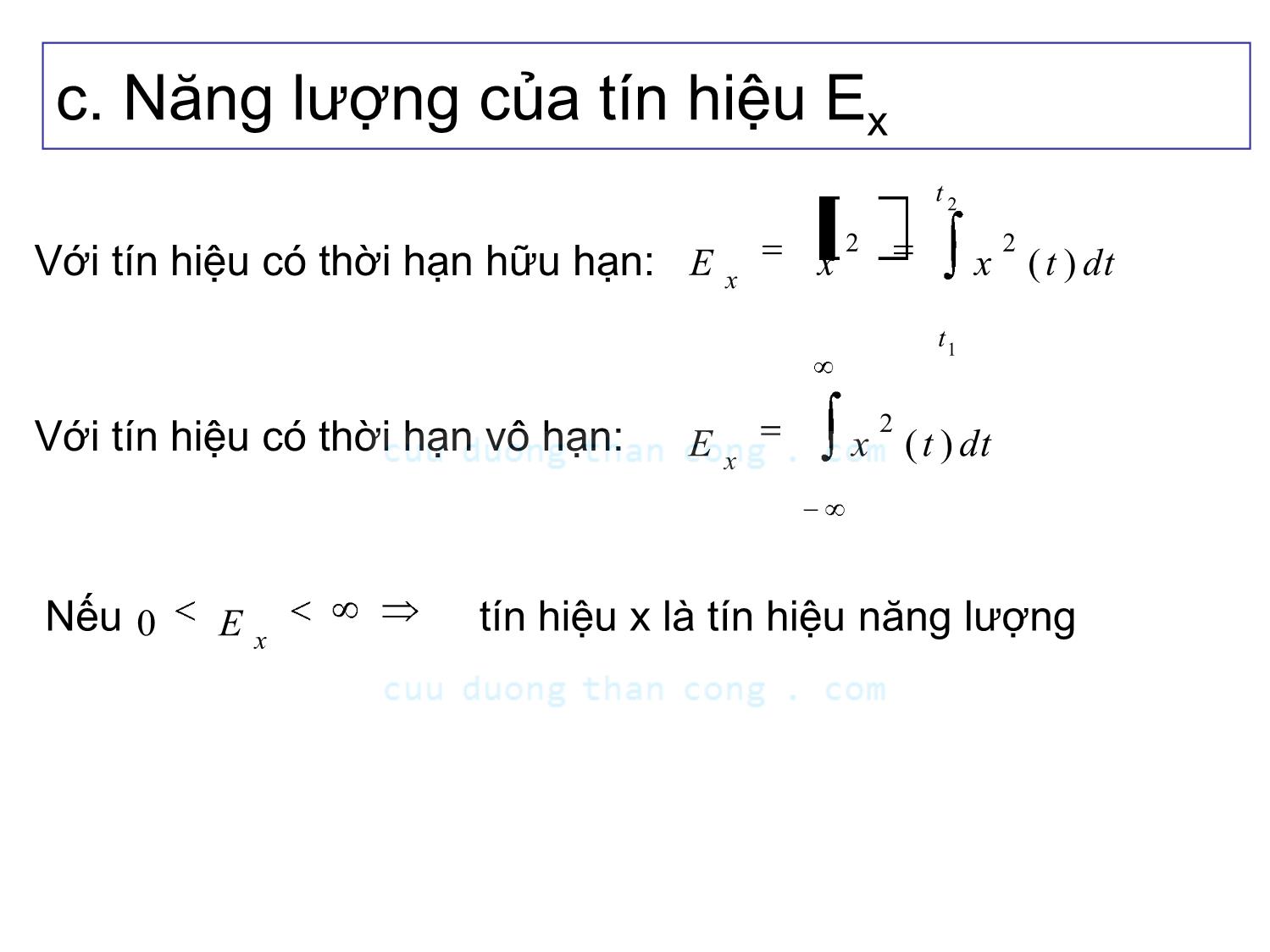 Bài giảng Lý thuyết tín hiệu - Chương 2, Phần 1: Tín hiệu xác định - Võ Thị Thu Sương trang 5