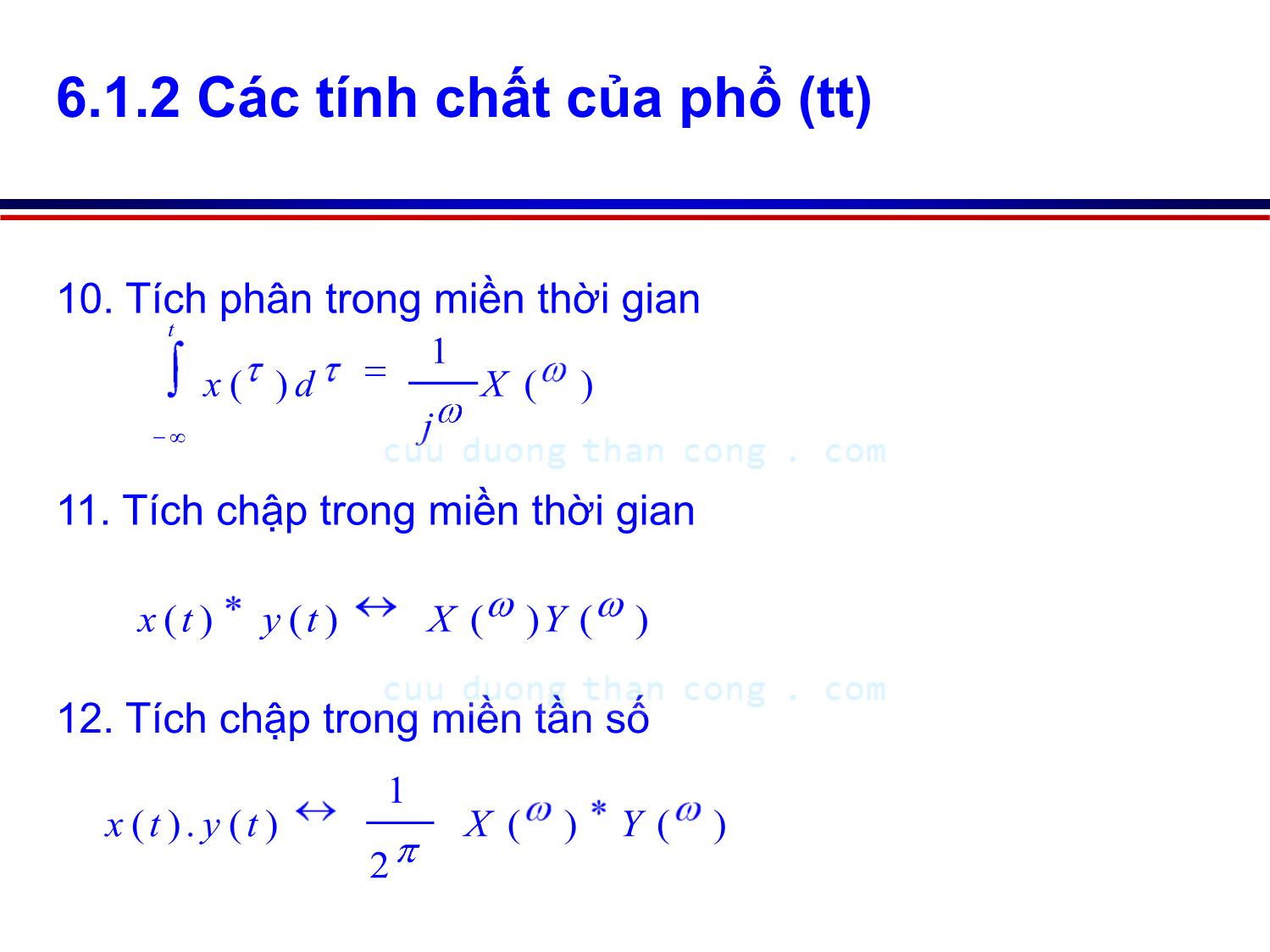 Bài giảng Lý thuyết tín hiệu - Chương 2, Phần 4: Tín hiệu xác định - Võ Thị Thu Sương trang 10