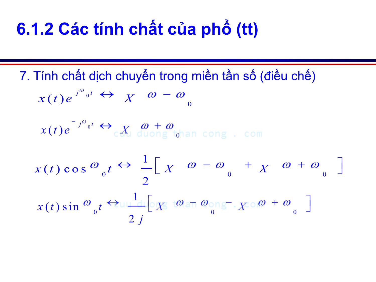 Bài giảng Lý thuyết tín hiệu - Chương 2, Phần 4: Tín hiệu xác định - Võ Thị Thu Sương trang 8