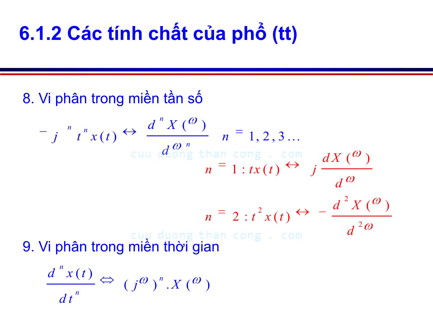 Bài giảng Lý thuyết tín hiệu - Chương 2, Phần 4: Tín hiệu xác định - Võ Thị Thu Sương trang 9