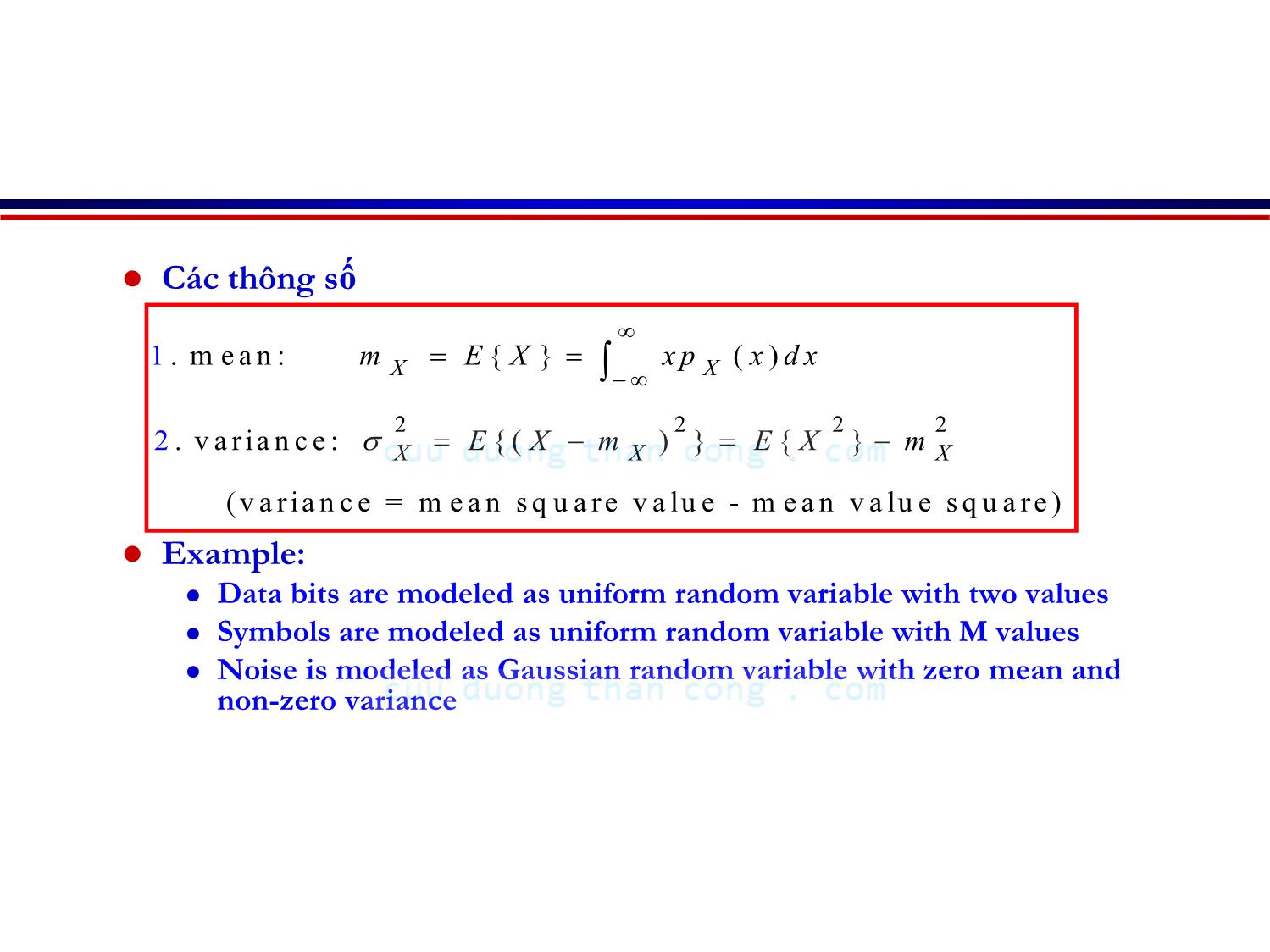 Bài giảng Lý thuyết tín hiệu - Chương 3, Phần 1: Tín hiệu ngẫu nhiên - Võ Thị Thu Sương trang 4