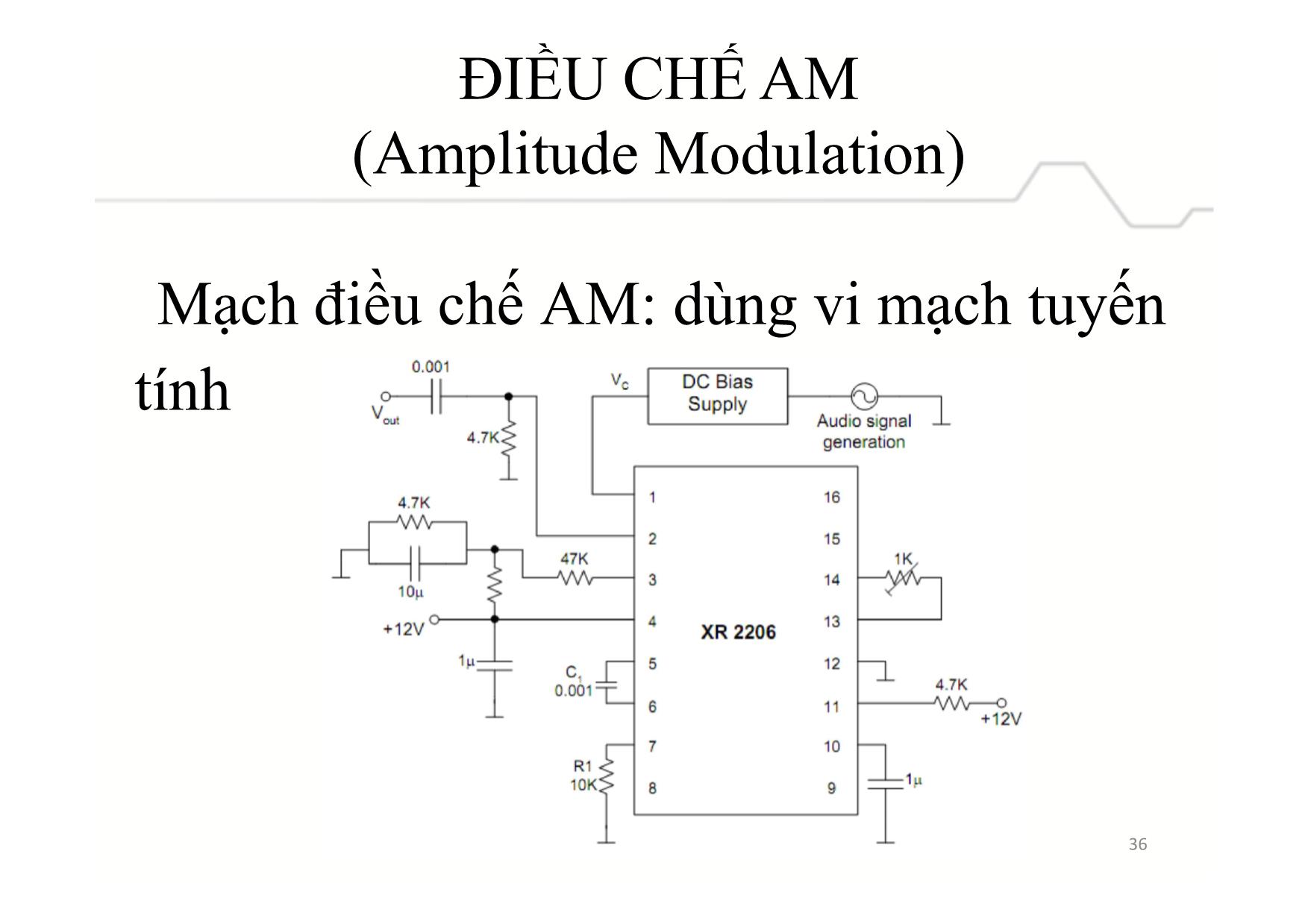 Bài giảng Mạch điện tử và BTL IC - Chương 3, Phần 2: Điều chế và giải điều chế tương tự trang 10