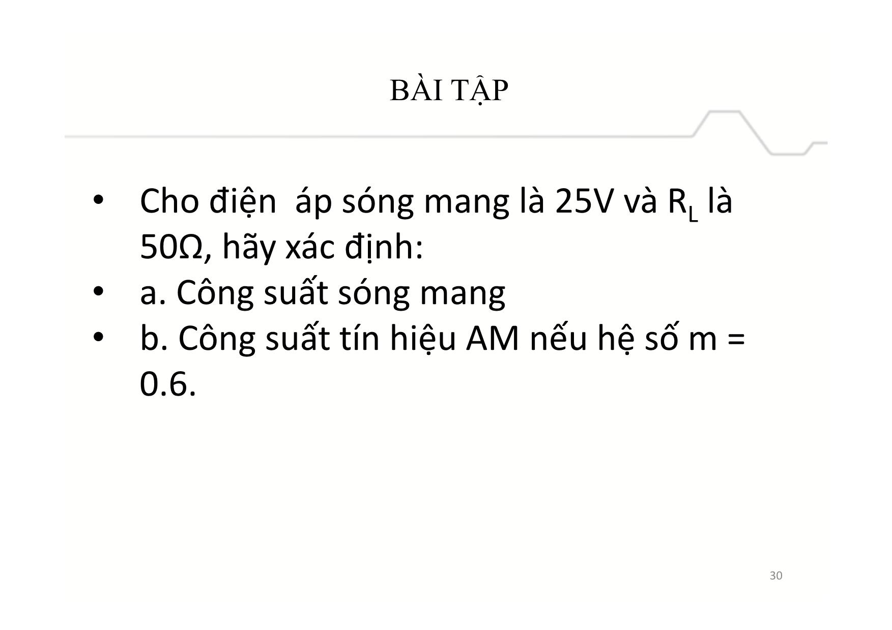 Bài giảng Mạch điện tử và BTL IC - Chương 3, Phần 2: Điều chế và giải điều chế tương tự trang 4