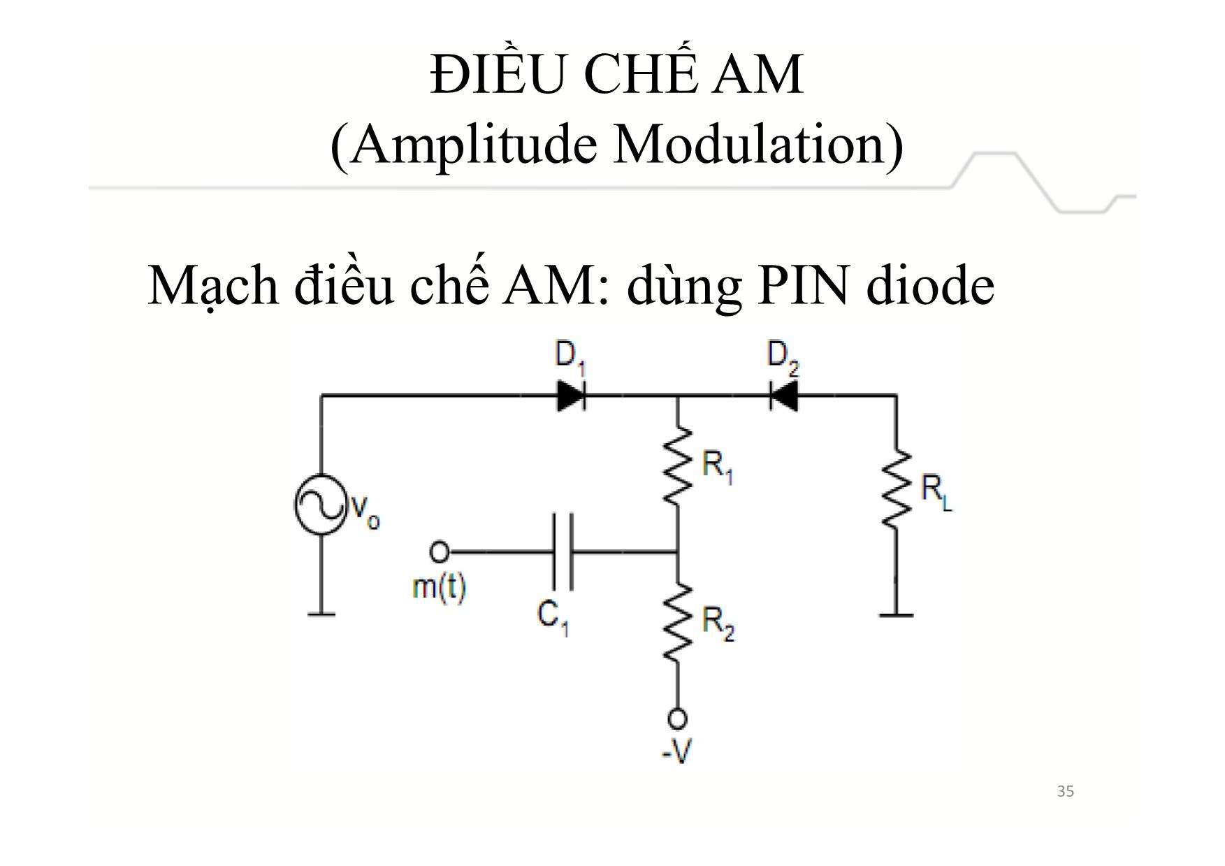 Bài giảng Mạch điện tử và BTL IC - Chương 3, Phần 2: Điều chế và giải điều chế tương tự trang 9