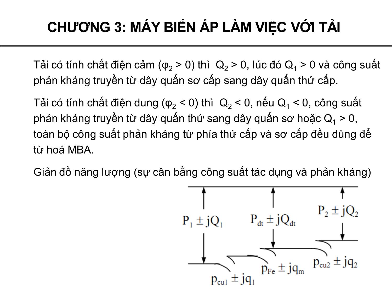 Bài giảng Máy điện - Chương 3: Máy biến áp làm việc với tải quá trình quá độ - Phạm Khánh Tùng trang 5