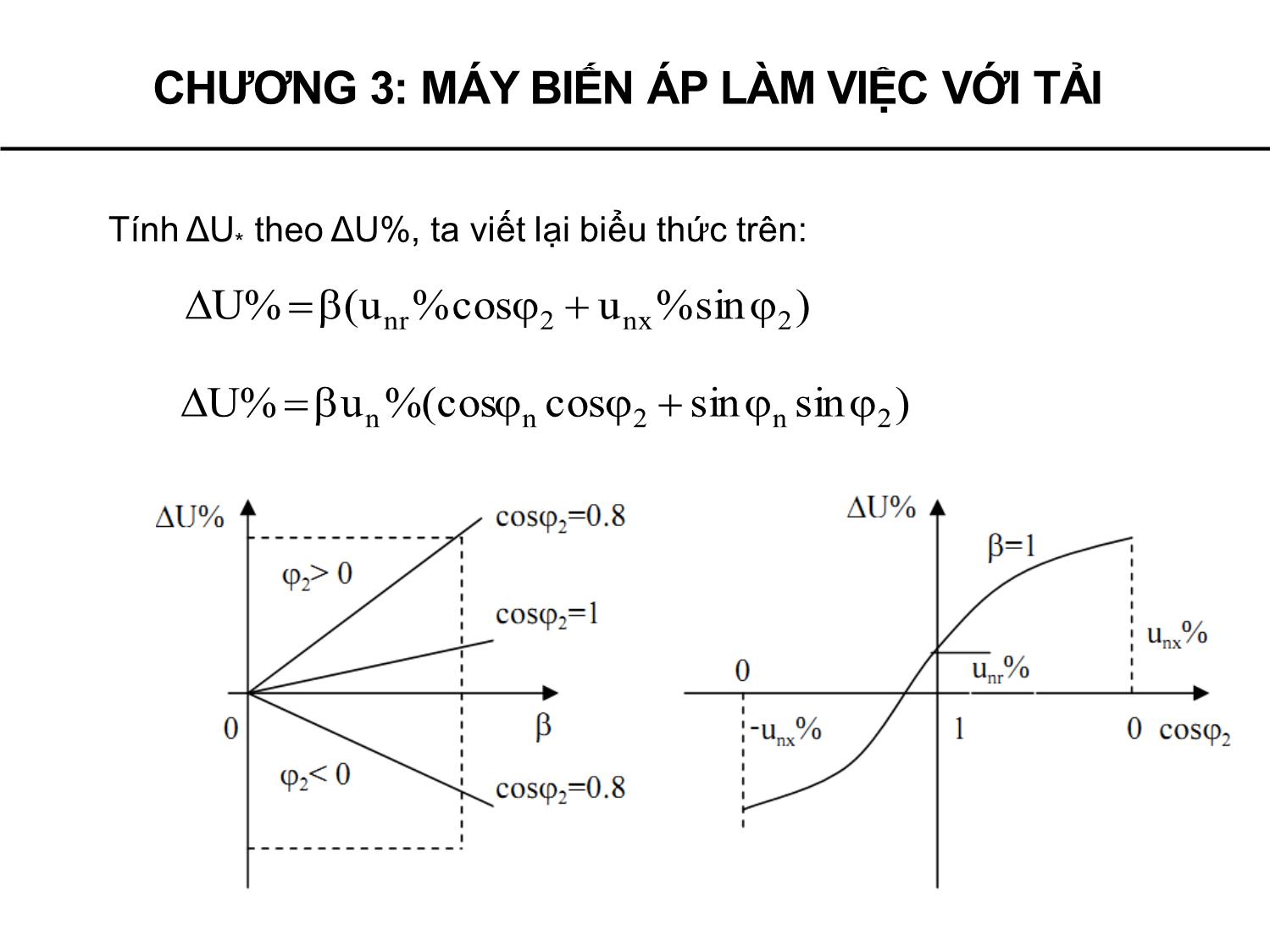 Bài giảng Máy điện - Chương 3: Máy biến áp làm việc với tải quá trình quá độ - Phạm Khánh Tùng trang 9