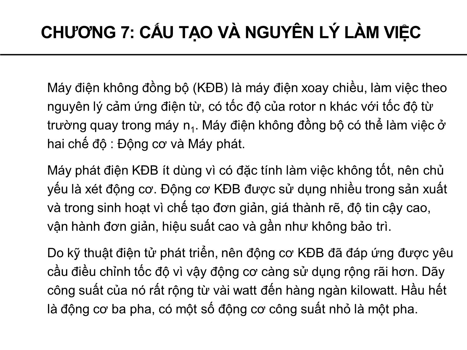 Bài giảng Máy điện - Chương 7: Cấu tạo và nguyên lý làm việc - Phạm Khánh Tùng trang 2