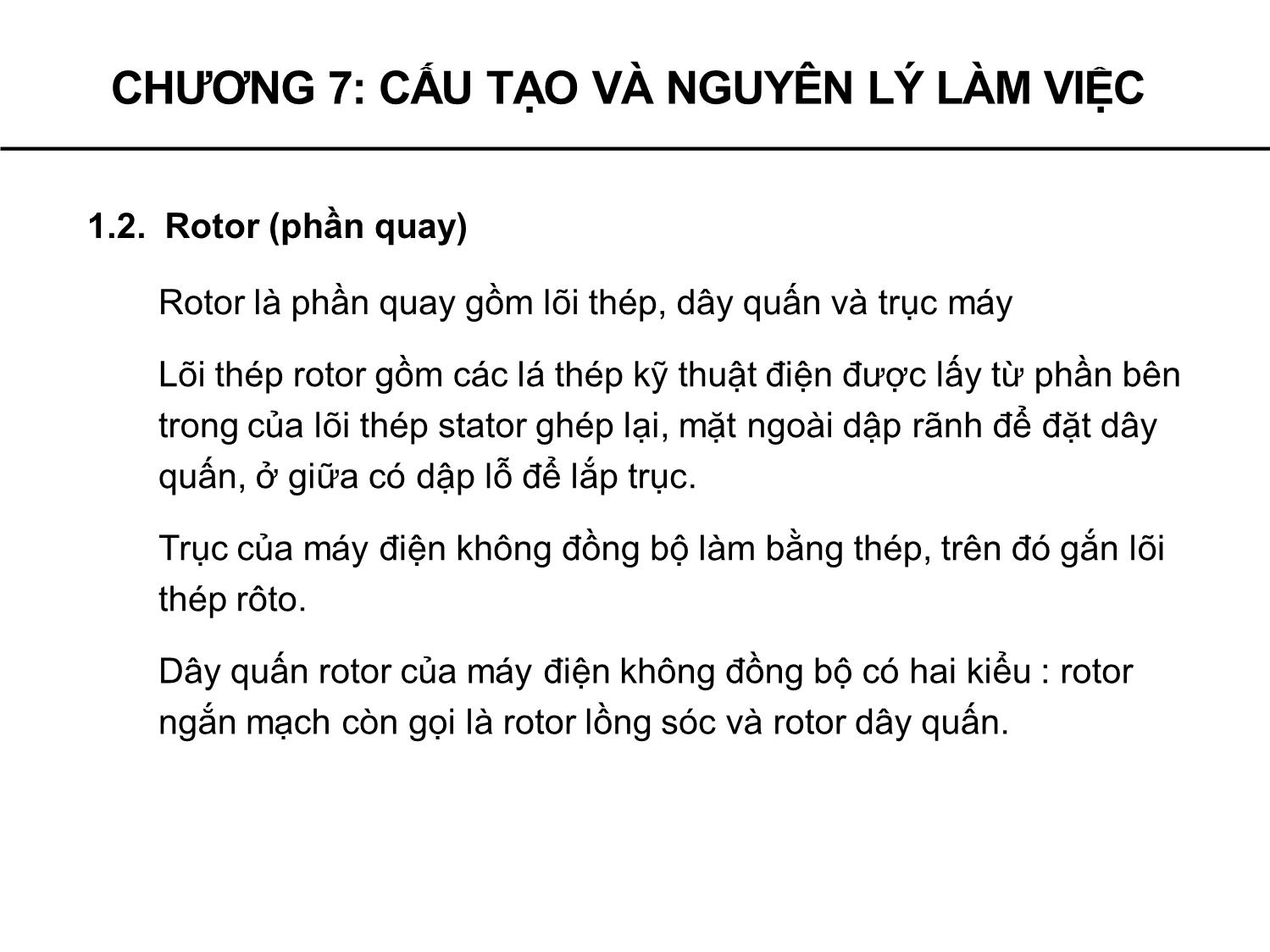 Bài giảng Máy điện - Chương 7: Cấu tạo và nguyên lý làm việc - Phạm Khánh Tùng trang 7