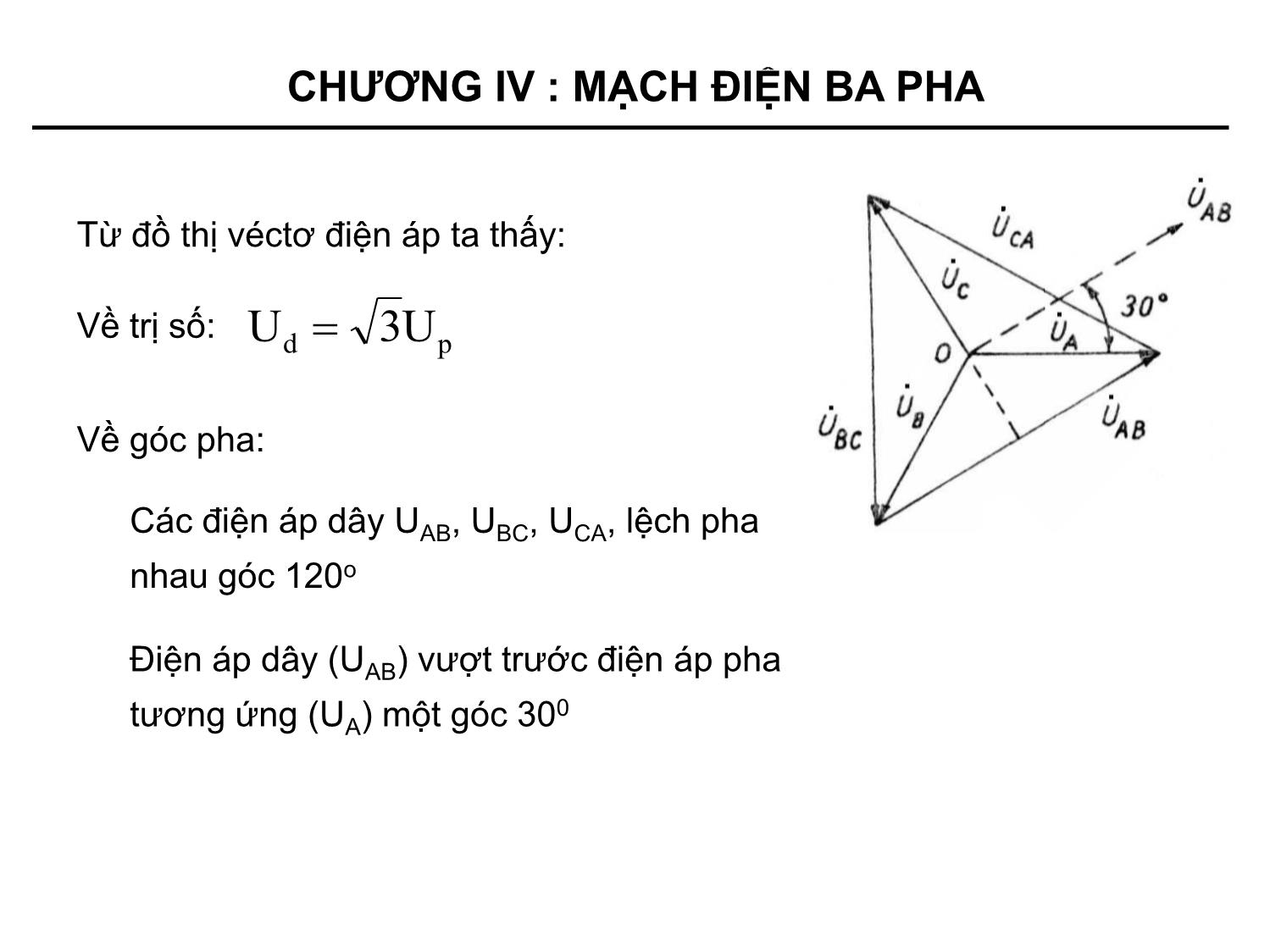 Bài giảng môn Kỹ thuật điện - Chương 4: Mạch điện ba pha trang 10