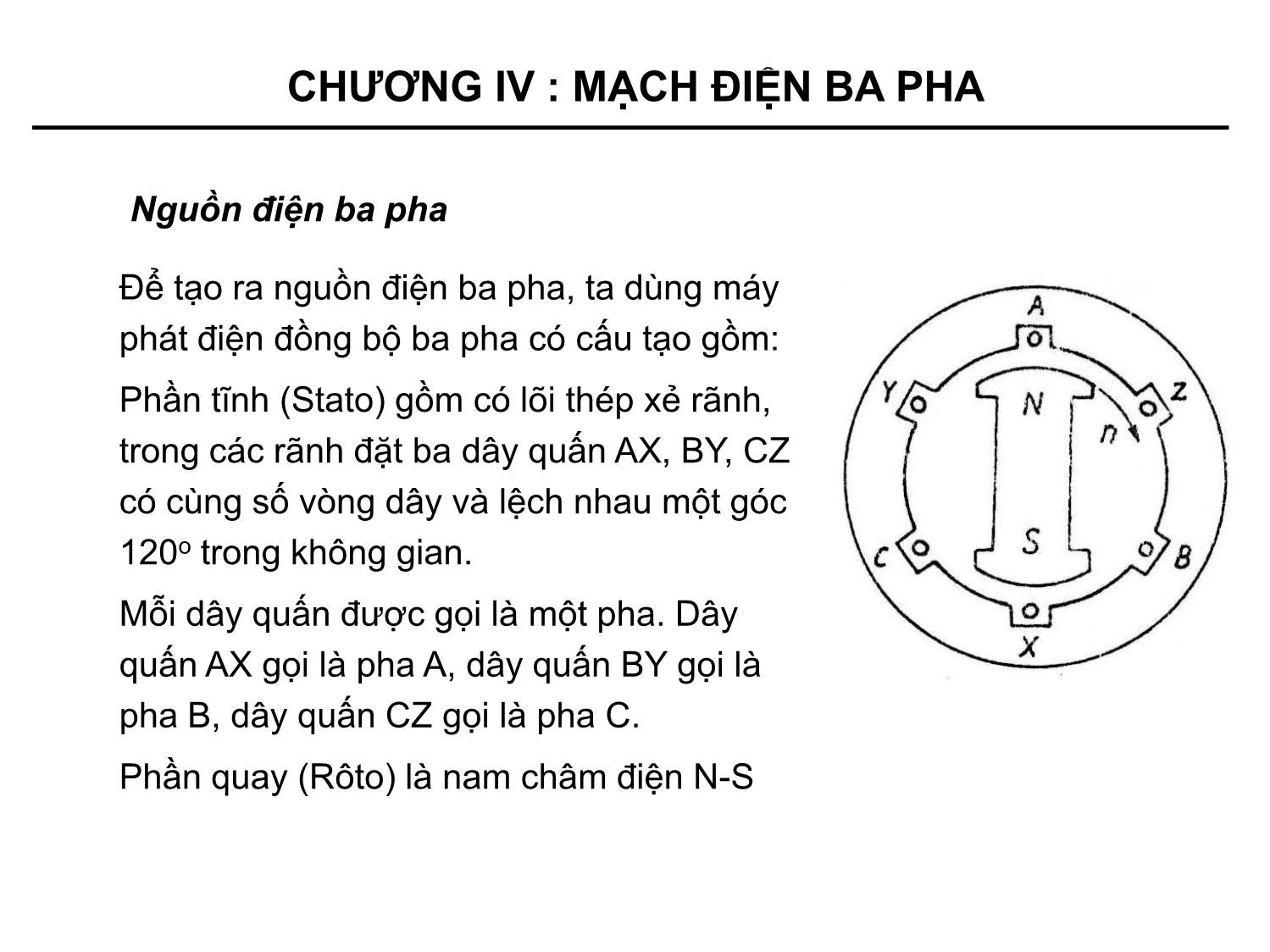 Bài giảng môn Kỹ thuật điện - Chương 4: Mạch điện ba pha trang 3