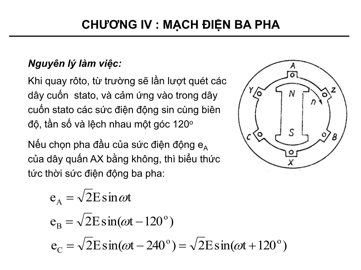 Bài giảng môn Kỹ thuật điện - Chương 4: Mạch điện ba pha trang 4