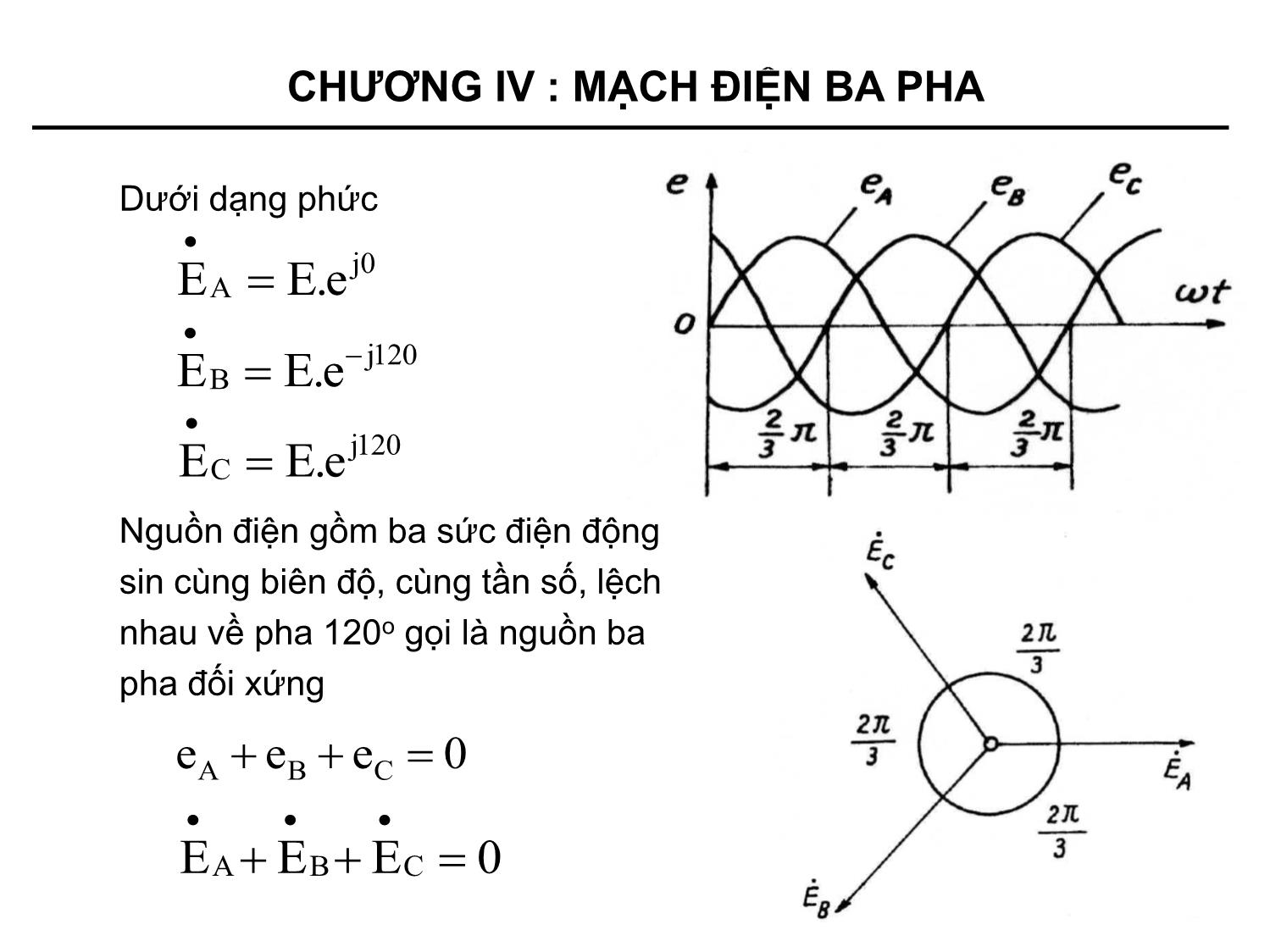 Bài giảng môn Kỹ thuật điện - Chương 4: Mạch điện ba pha trang 5