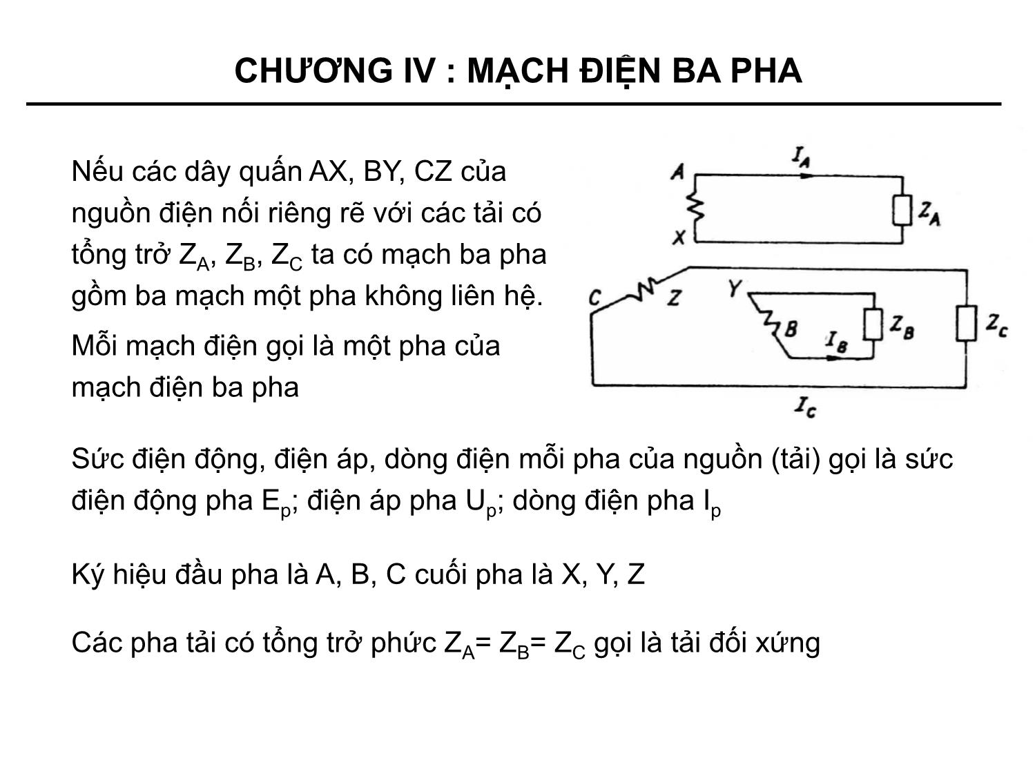 Bài giảng môn Kỹ thuật điện - Chương 4: Mạch điện ba pha trang 6