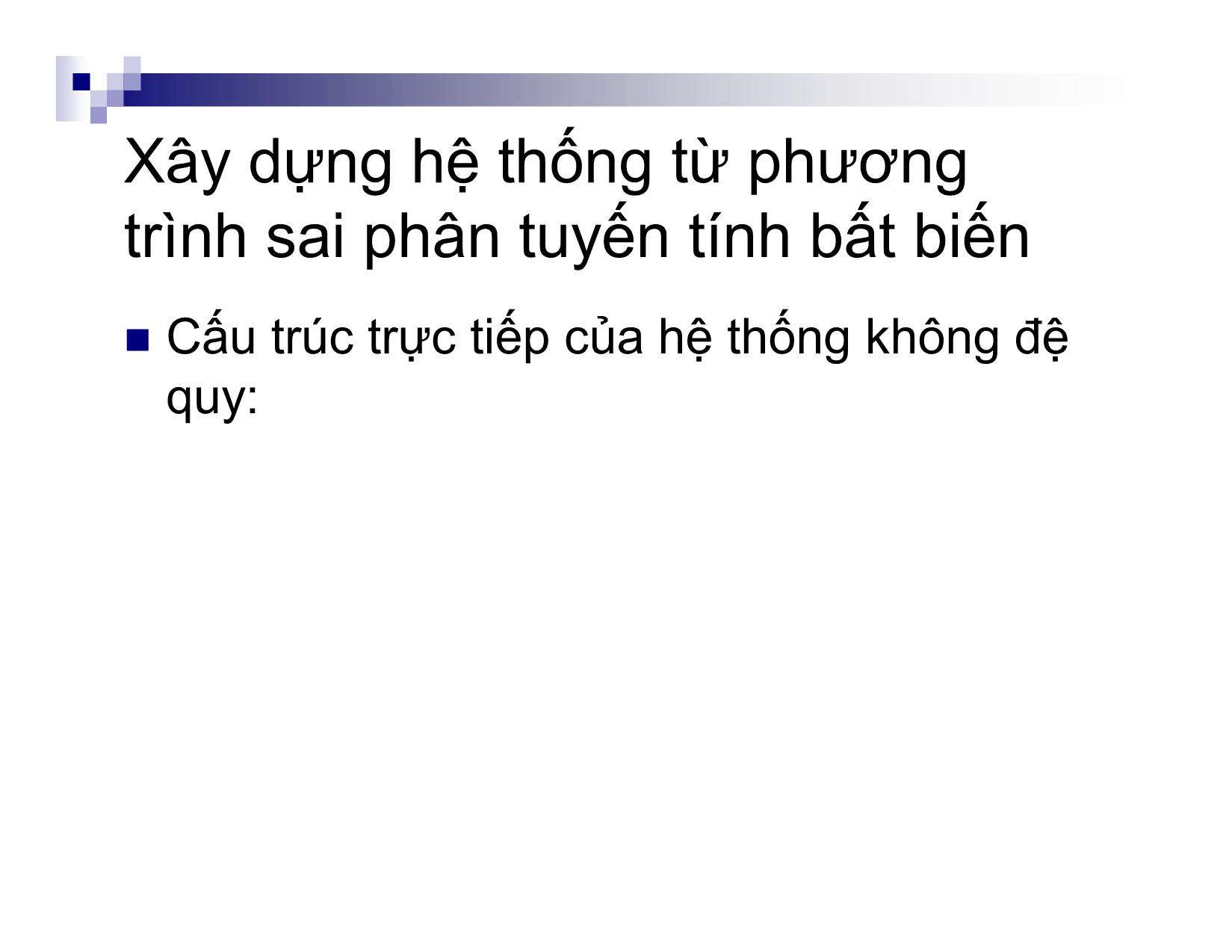 Bài giảng môn Xử lý tín hiệu số - Chương 3: Hệ thống tuyến tính bất biến rời rạc trang 9