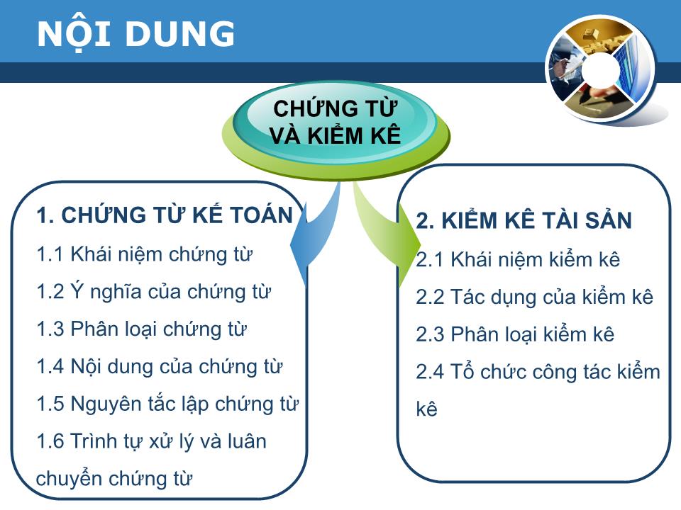 Bài giảng Nguyên lý kế toán - Chương 4: Chứng từ kế toán và kiểm kê trang 5